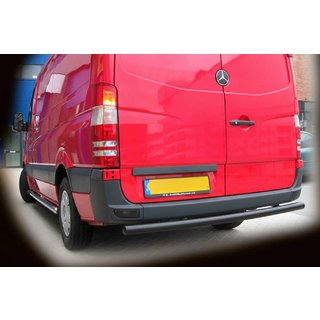 Bakre skyddsbåge AK002 Black (rostfritt stål) Mercedes Sprinter W906 2006–2018 foto 1
