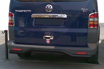 Volkswagen T5 Multivan 2003–2010 Bakre båge Wave Black (rostfritt stål) foto 1