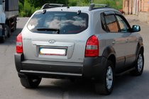 Hyundai Tucson JM 2004– Bakre skyddsbåge AK002 Black (rostfritt stål) foto 2