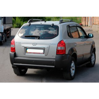 Bakre skyddsbåge AK002 Black (rostfritt stål) Hyundai Tucson JM 2004– foto 2