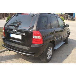 Bakre skyddsbåge AK002 Black (rostfritt stål) Kia Sportage 2004–2010 foto 2