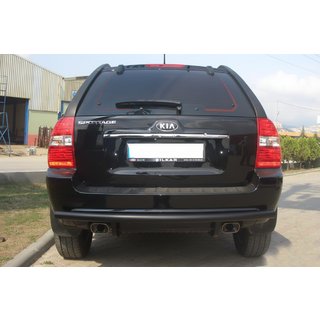 Bakre skyddsbåge AK002 Black (rostfritt stål) Kia Sportage 2004–2010 foto 1