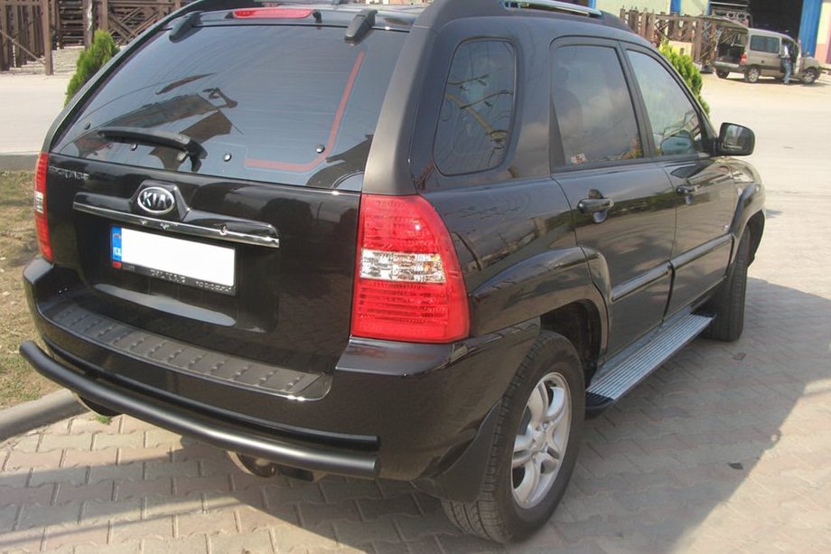 Kia Sportage 2004–2010 Bakre skyddsbåge AK002 Black (rostfritt stål) Foto 2
