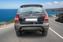 Kia Sorento I BL 2002–2009 Bakre båge Black (rostfritt stål) foto 1
