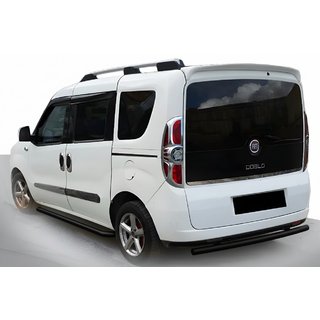 Bakre skyddsbåge AK002 Black (rostfritt stål) Fiat Doblo II 2010–2022 foto 1