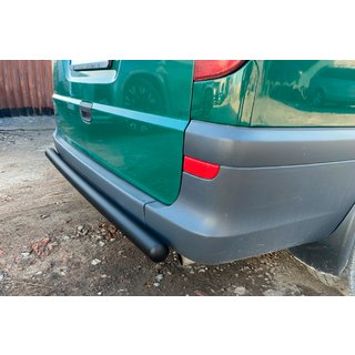 Bakre skyddsbåge AK002 Black (rostfritt stål) Mercedes Viano 2004–2014 foto 1