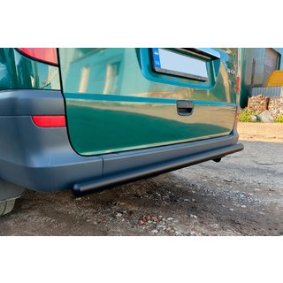 Bakre skyddsbåge AK002 Black (rostfritt stål) Mercedes Viano 2004–2014 foto 4