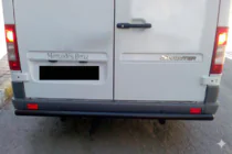 Mercedes Sprinter W901/902/903/904/905 1995–2006 Bakre skyddsbåge AK002 Black (rostfritt stål) foto 1