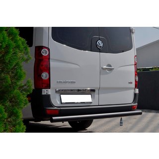Bakre skyddsbåge AK002 Black (rostfritt stål) Volkswagen Crafter 2006–2016 foto 2