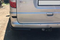 Mercedes Viano 2004–2014 Bakre hörnskydd AK003 Black (2 st, rostfritt stål) foto 5