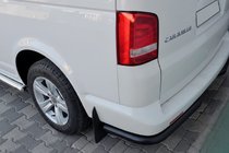 Volkswagen T5 Transporter 2003–2010 Bakre hörnskydd AK003 Black (2 st, rostfritt stål) foto 5