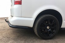 Volkswagen T5 Multivan 2003–2010 Bakre hörndelar AK003 Black (2 st, rostfritt stål) foto 2