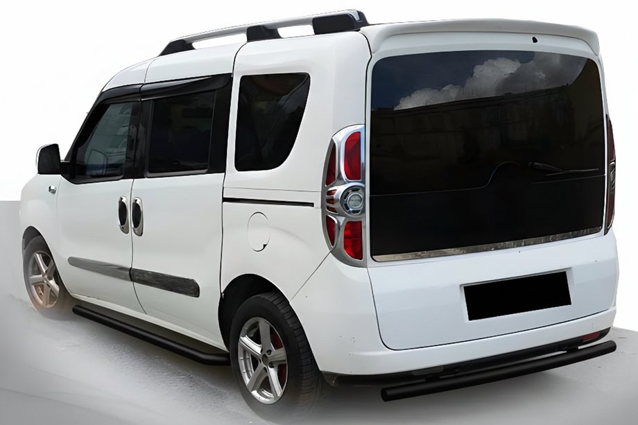 Opel Combo 2012–2018 Bakre båge Black (rostfritt stål) Image