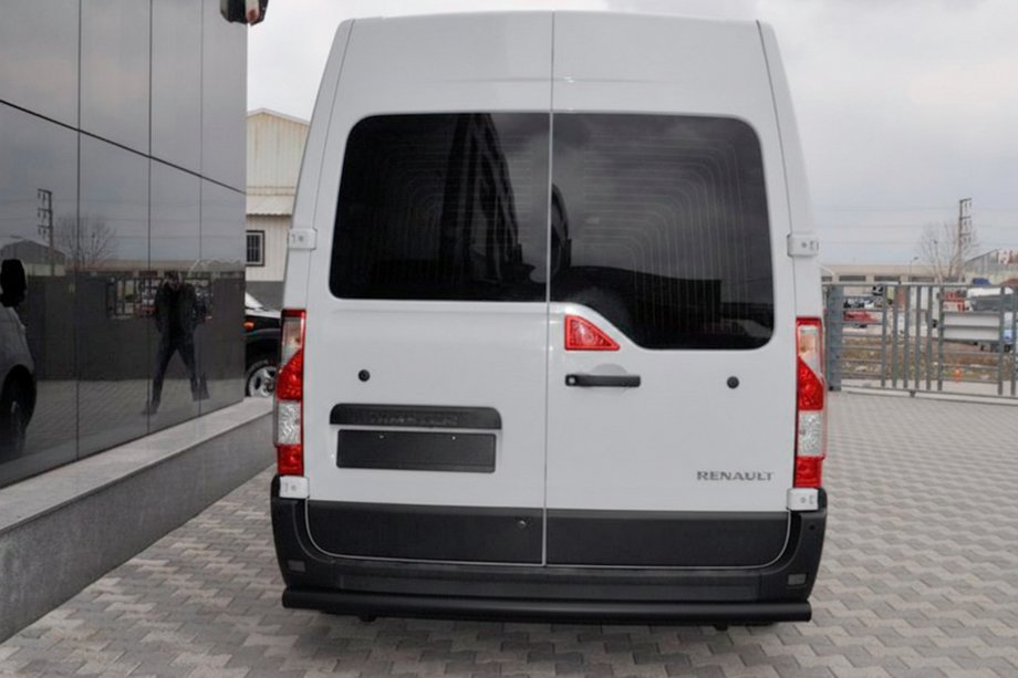 Renault Master 2011–2023 Bakre båge Black (rostfritt stål) Image