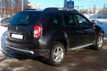 Dacia Duster 2008–2018 Bakre rak båge Black (rostfritt stål) foto 4