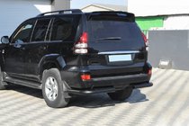 Toyota Land Cruiser Prado 120 2002–2009 Bakre hörndelar AK003 Black (2 st, rostfritt stål) foto 3