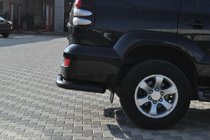 Toyota Land Cruiser Prado 120 2002–2009 Bakre hörndelar AK003 Black (2 st, rostfritt stål) foto 7