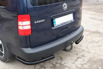 Volkswagen Caddy 2004–2010 Bakre hörndelar AK003 Black (2 st, rostfritt stål) foto 5