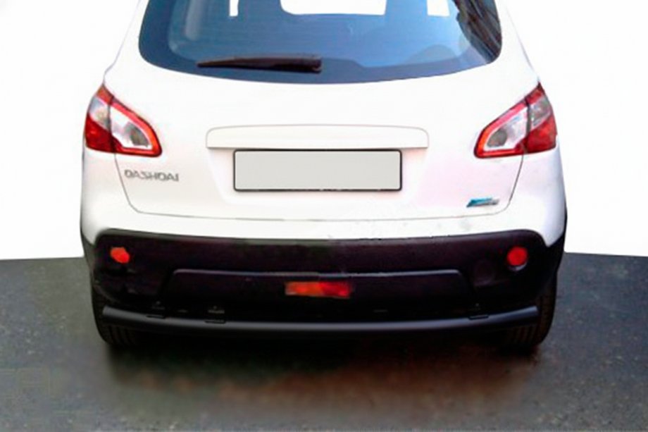 Nissan Qashqai 2007–2010 Bakre rak båge Black (rostfritt stål) Image