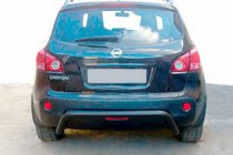 Nissan Qashqai 2007–2010 Bakre rollbar-båge AK007 Black (rostfritt stål) foto 1