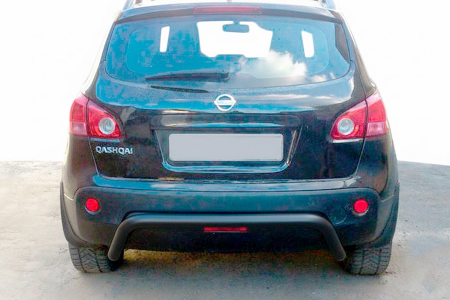 Nissan Qashqai 2007–2010 Bakre rollbar-båge AK007 Black (rostfritt stål) Image