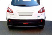 Nissan Qashqai 2010–2014 Bakre rak båge Black (rostfritt stål) foto 1