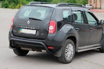Renault Duster 2008–2017 Bakre skyddsbåge Black (rostfritt stål) foto 3