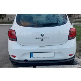 Bakre skyddsbåge AK002 Black (rostfritt stål) Renault Sandero 2013–2022 foto 2