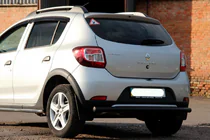 Dacia Sandero 2013–2020 Bakre skyddsbåge AK002 Black (rostfritt stål) foto 3