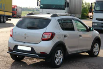 Dacia Sandero 2013–2020 Bakre skyddsbåge AK002 Black (rostfritt stål) foto 5