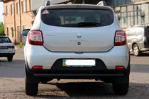 Dacia Sandero 2013–2020 Bakre skyddsbåge AK002 Black (rostfritt stål) foto 6