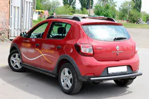 Dacia Sandero 2013–2020 Bakre skyddsbåge AK002 Black (rostfritt stål) foto 8