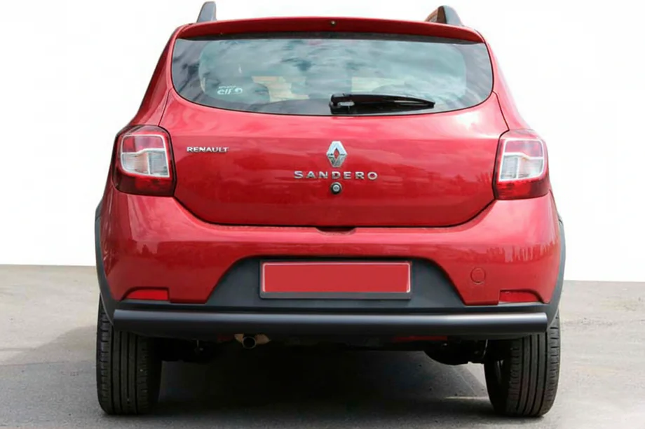 Dacia Sandero 2013–2020 Bakre skyddsbåge AK002 Black (rostfritt stål) Image