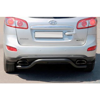 Bakre båge AK007-2 Black (rostfritt stål) Hyundai Santa Fe 2 2006–2012
