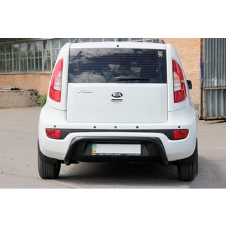 Bakre skyddsbåge AK002 Black (rostfritt stål) Kia Soul I 2008–2013 foto 1
