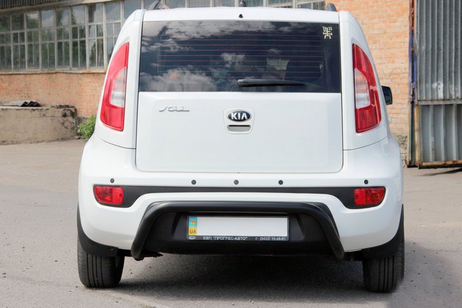 Kia Soul I 2008–2013 Bakre skyddsbåge AK002 Black (rostfritt stål) Image