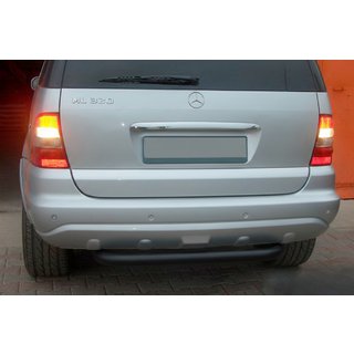 Bakre skyddsbåge AK006 Black (rostfritt stål) Mercedes ML W163 1997–2005