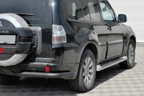Mitsubishi Pajero Wagon IV 2006–2021 Bakre skyddsbåge AK003 Black (rostfritt stål) foto 1