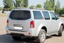 Nissan Pathfinder R51 2005–2014 Bakre skyddsbåge AK002 Black (rostfritt stål) foto 1