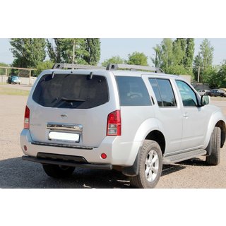 Bakre skyddsbåge AK002 Black (rostfritt stål) Nissan Pathfinder R51 2005–2014 foto 1