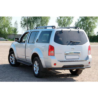 Bakre skyddsbåge AK002 Black (rostfritt stål) Nissan Pathfinder R51 2005–2014 foto 3