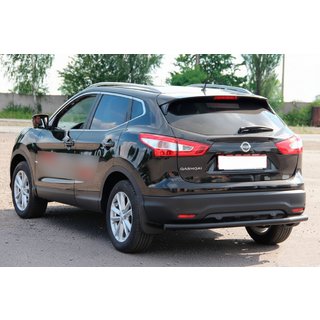 Bakre skyddsbåge AK002 Black (rostfritt stål) Nissan Qashqai 2014–2021 foto 3
