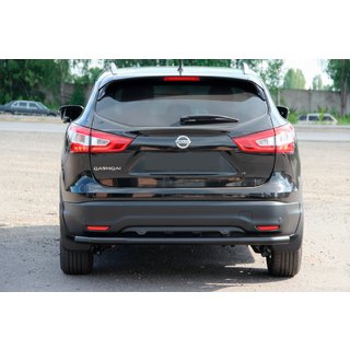 Bakre skyddsbåge AK002 Black (rostfritt stål) Nissan Qashqai 2014–2021 foto 2