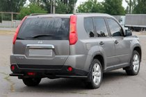 Nissan X-trail T31 2007–2014 Bakre hörn AK003 Black (2 st, rostfritt stål) foto 1