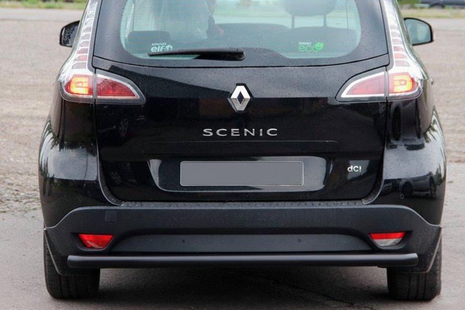 Renault Scenic/Grand 2009–2016 Bakre skyddsbåge AK002 Black (rostfritt stål) Image