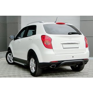 Bakre skyddsbåge AK006 Black (rostfritt stål) SsangYong Korando 2010–2019
