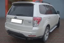 Subaru Forester 2008–2013 Bakre skyddsbåge AK002 Black (rostfritt stål) foto 1