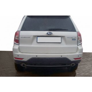 Bakre skyddsbåge AK002 Black (rostfritt stål) Subaru Forester 2008–2013 foto 3
