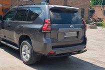 Toyota Land Cruiser Prado 150 2009–2023 Bakre skyddsbåge AK002 Black (rostfritt stål) foto 2