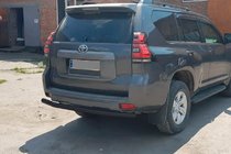 Toyota Land Cruiser Prado 150 2009–2023 Bakre skyddsbåge AK002 Black (rostfritt stål) foto 4
